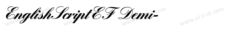 EnglishScriptEF Demi字体转换